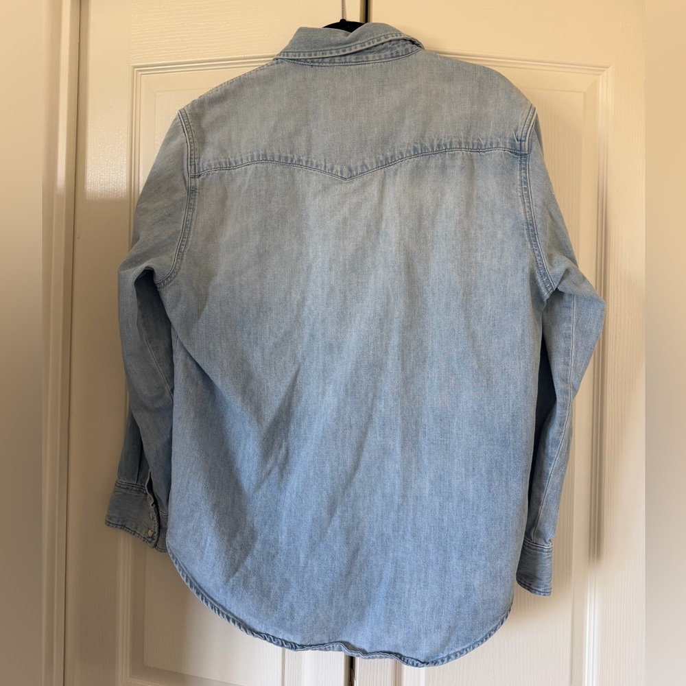 Denim Forum Sky Blue Denim Button Down - Picture 2 of 3
